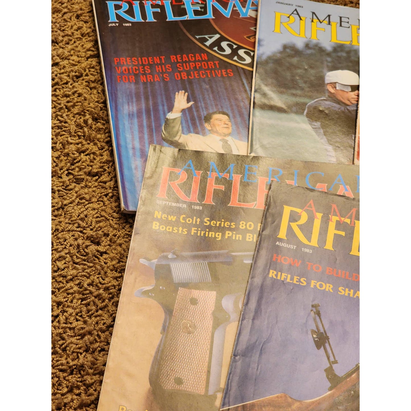 1983 The American Rifleman Magazine Lot 12 Vintage American History Hunting NRA