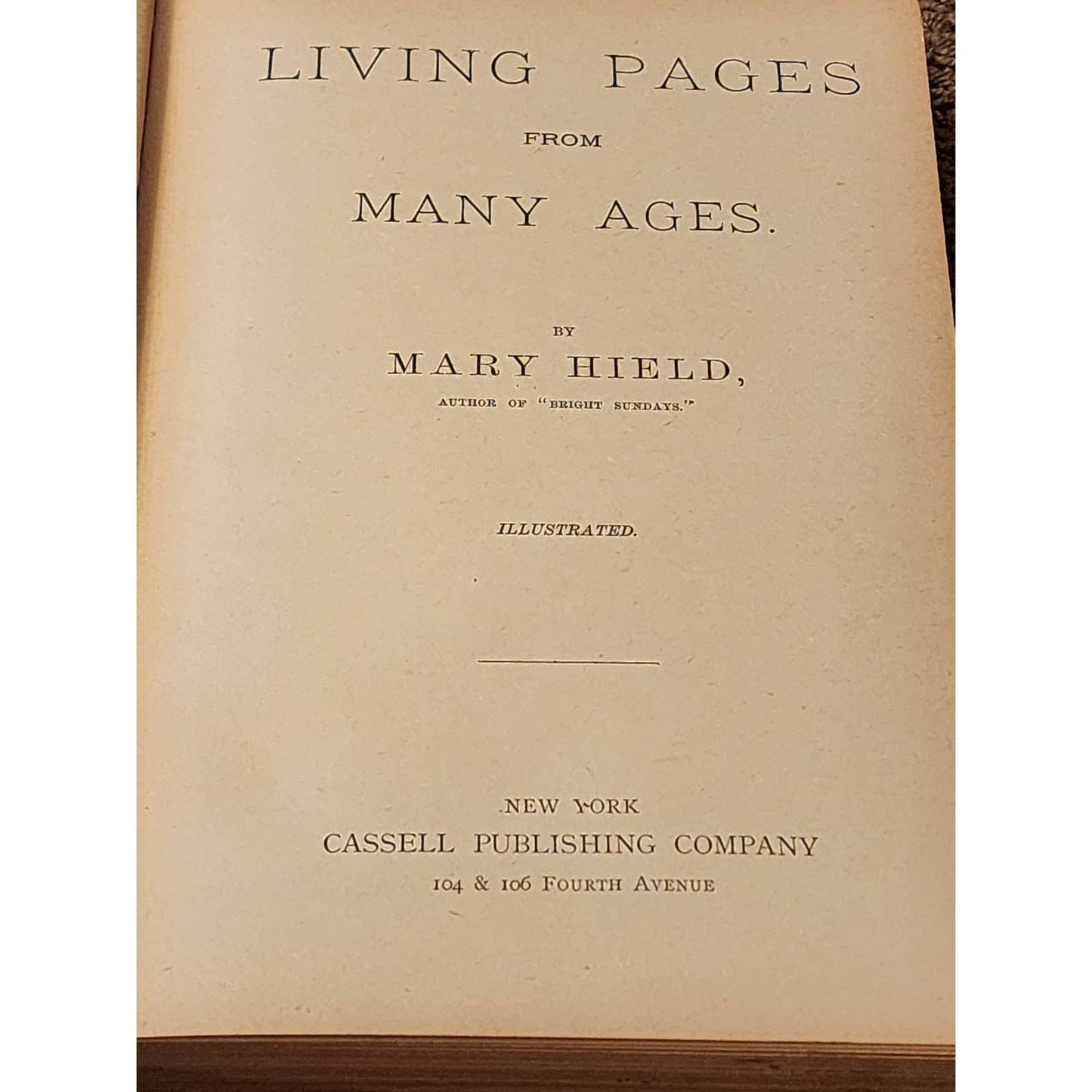 Living Pages From Many Ages By Mary Hield Illustrated Character Traits Vintage