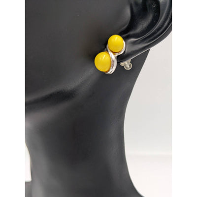 Yellow Stud Earrings For Women Classy Cute Set Fashion Jewelry