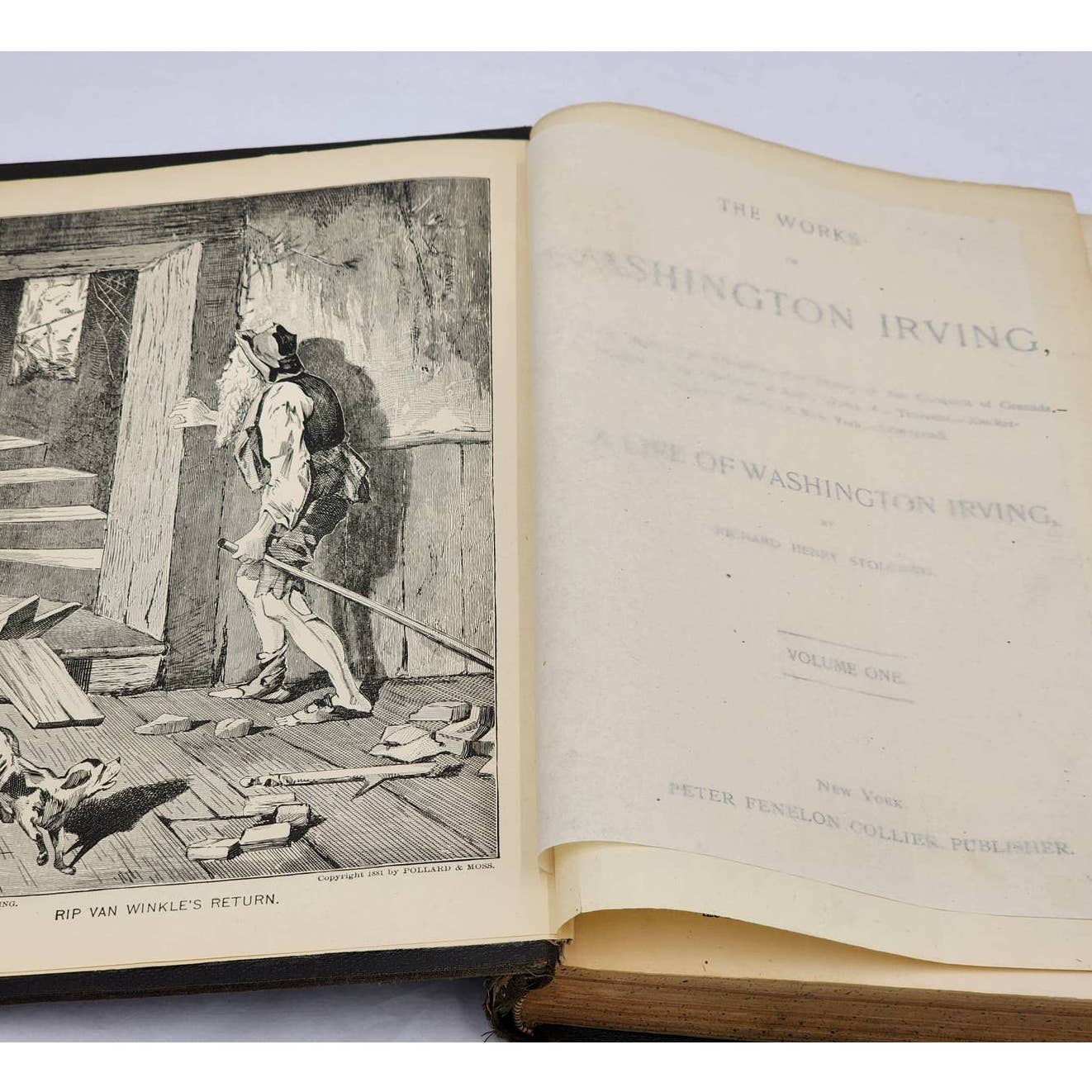 The Works Of Washington Irving By Richard Henry Stoddard Volume 1 Antiquarian