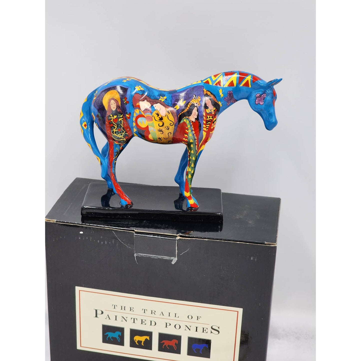 Trail Of Painted Ponies Horse Figurine On Common Ground 1470 Equestrian W/Box