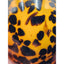 Paperweight Art Glass Leopard Animal Print Vintage Bookshelf Home Office Decor