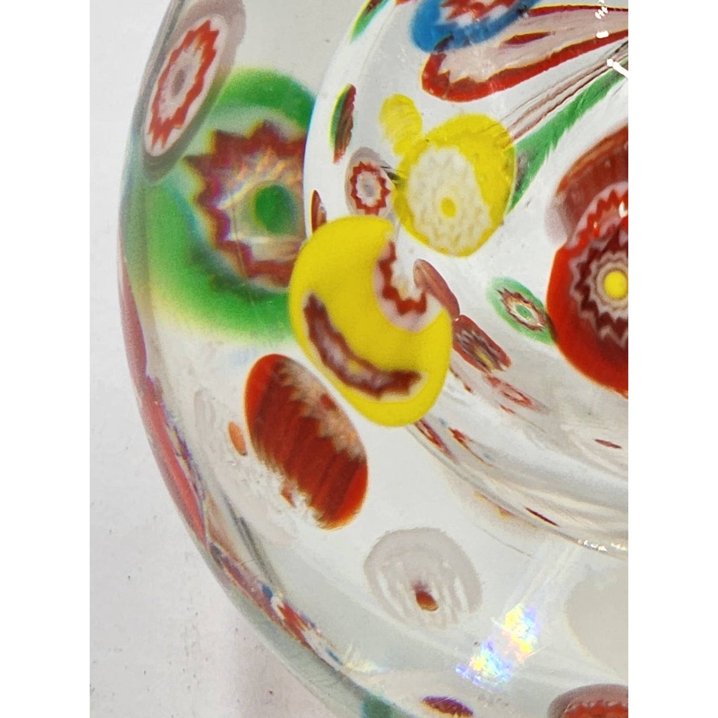 Paperweight Art Glass Multi Colored Balloons Vintage Bookshelf Home Office Decor