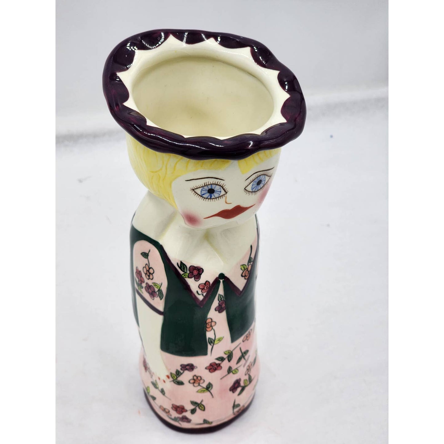 Susan Paley Ganz Lady Head Vase Hilary Fairy Bella Casa Retired Vintage 11"