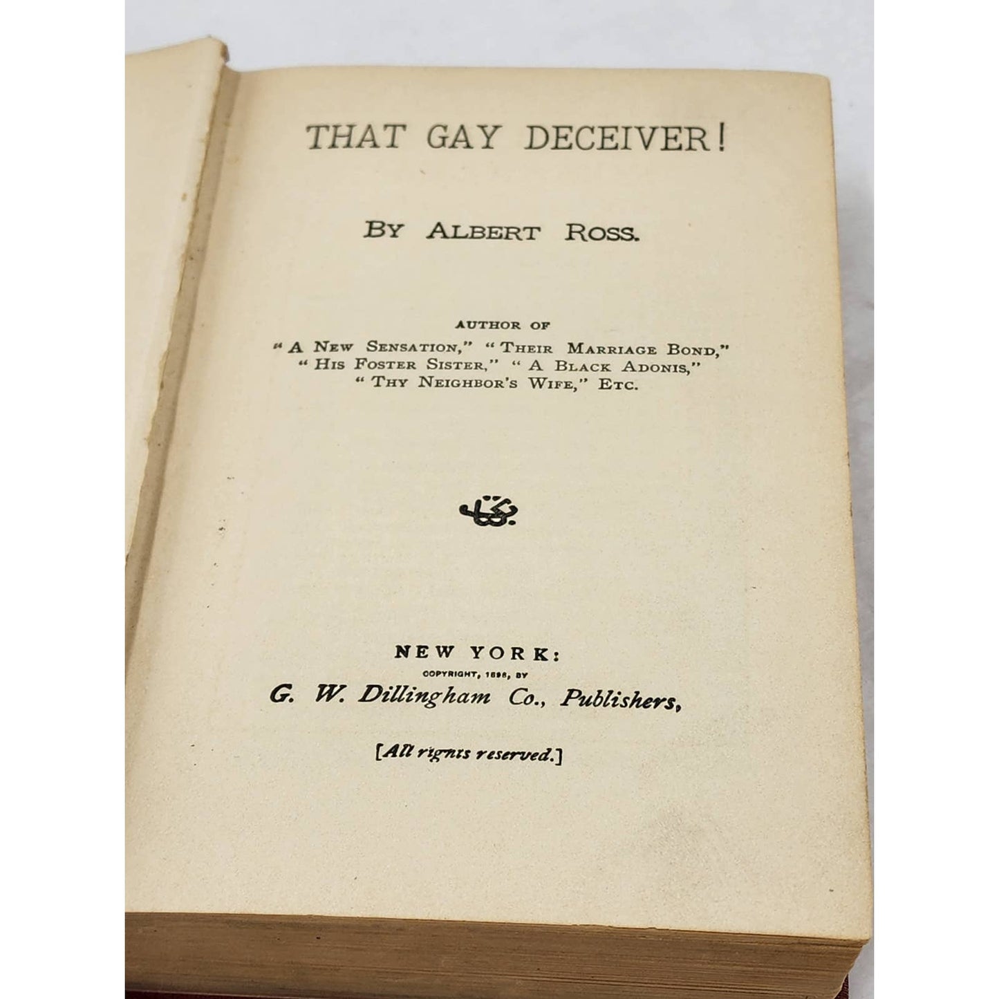 That Gay Deceiver By Albert Ross The Albatross Novels Antiquarian