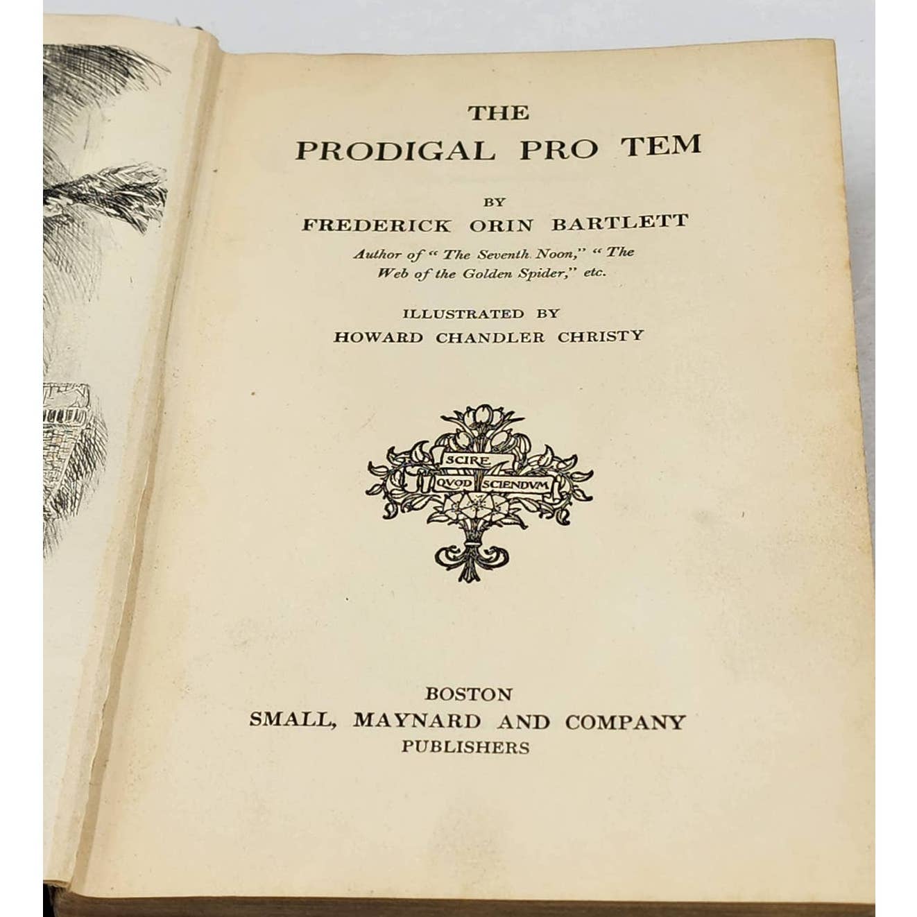 The Prodigal ProTem By Frederick Orin Bartlett Illustrated Antiquarian 1910