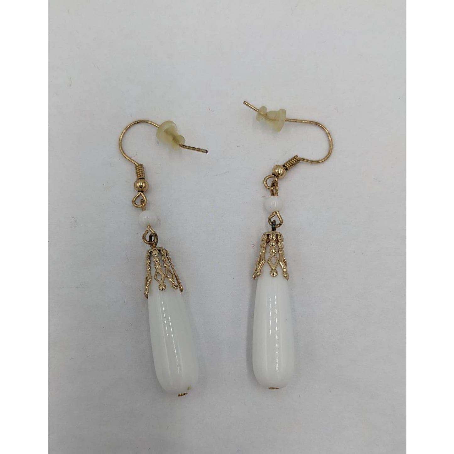 Dangle Drop Earrings Pair Women White Elegant Classy Fashion Jewelry