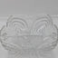 Vintage Glass Square Crystal Dish Flower Petal Centerpiece Serving Bowl Candy