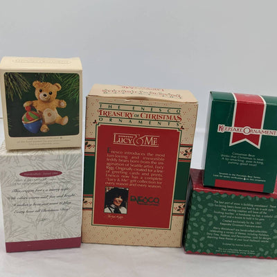 Hallmark Ornaments Vintage Keepsake Bright Playful Cinnamon Bear Snowbear W/Box