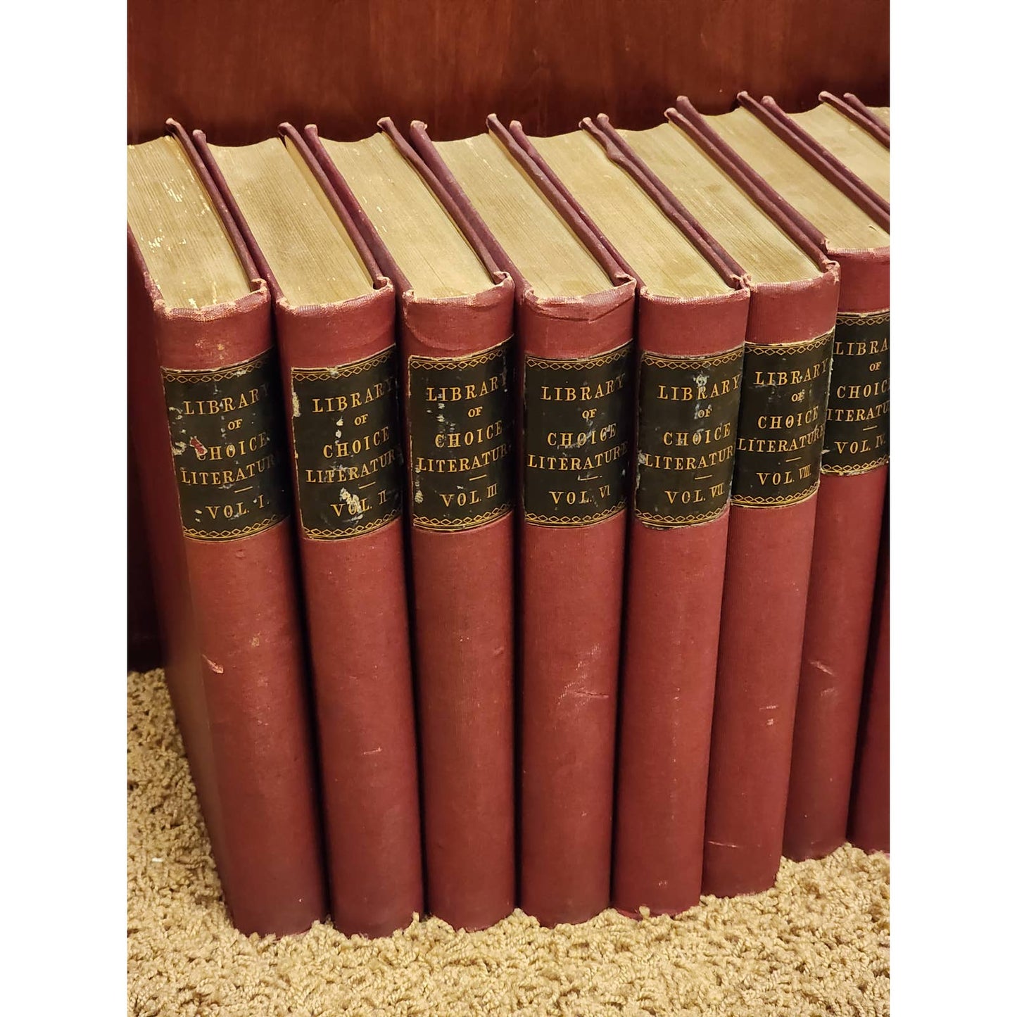 Library Of Choice Literature Encyclopedia All Nation 10 Vol Set Antiquarian 1895