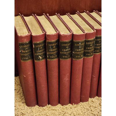 Library Of Choice Literature Encyclopedia All Nation 10 Vol Set Antiquarian 1895