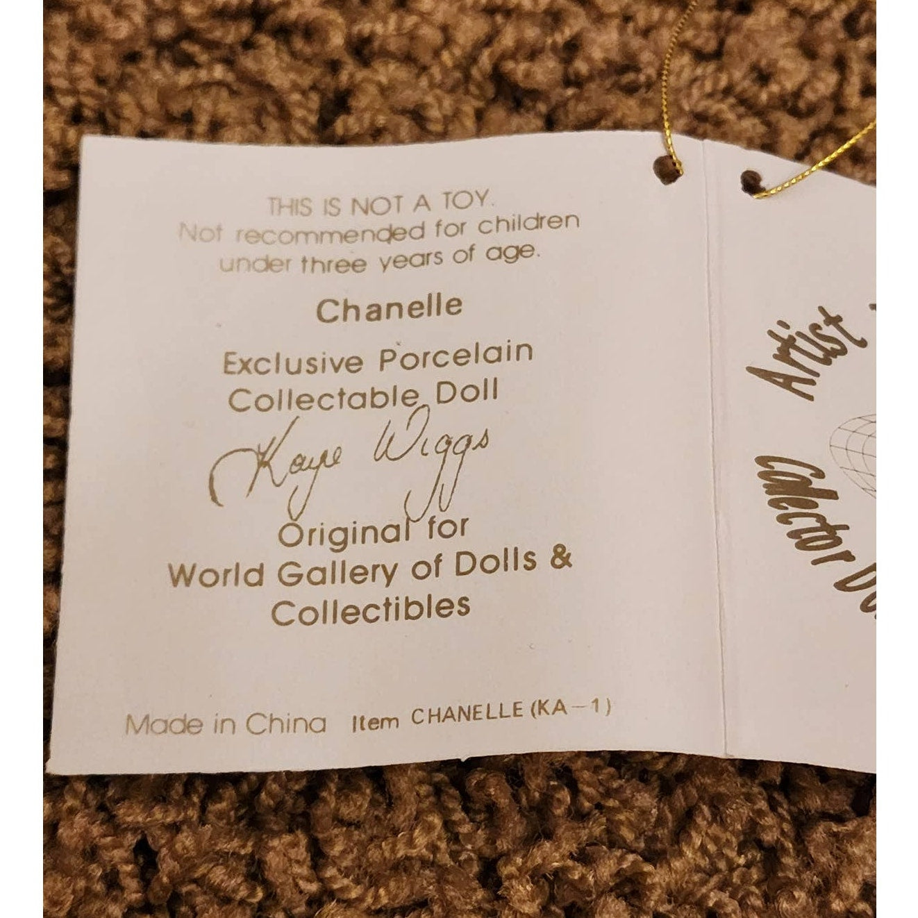 Kaye Wiggs Dolls Chanelle Collector Dolls From Around the World Limited Edition