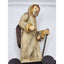 Santa Wheeled Platform Gold Robe Hood Cane Toys Christmas Journey Pull Toy 19"