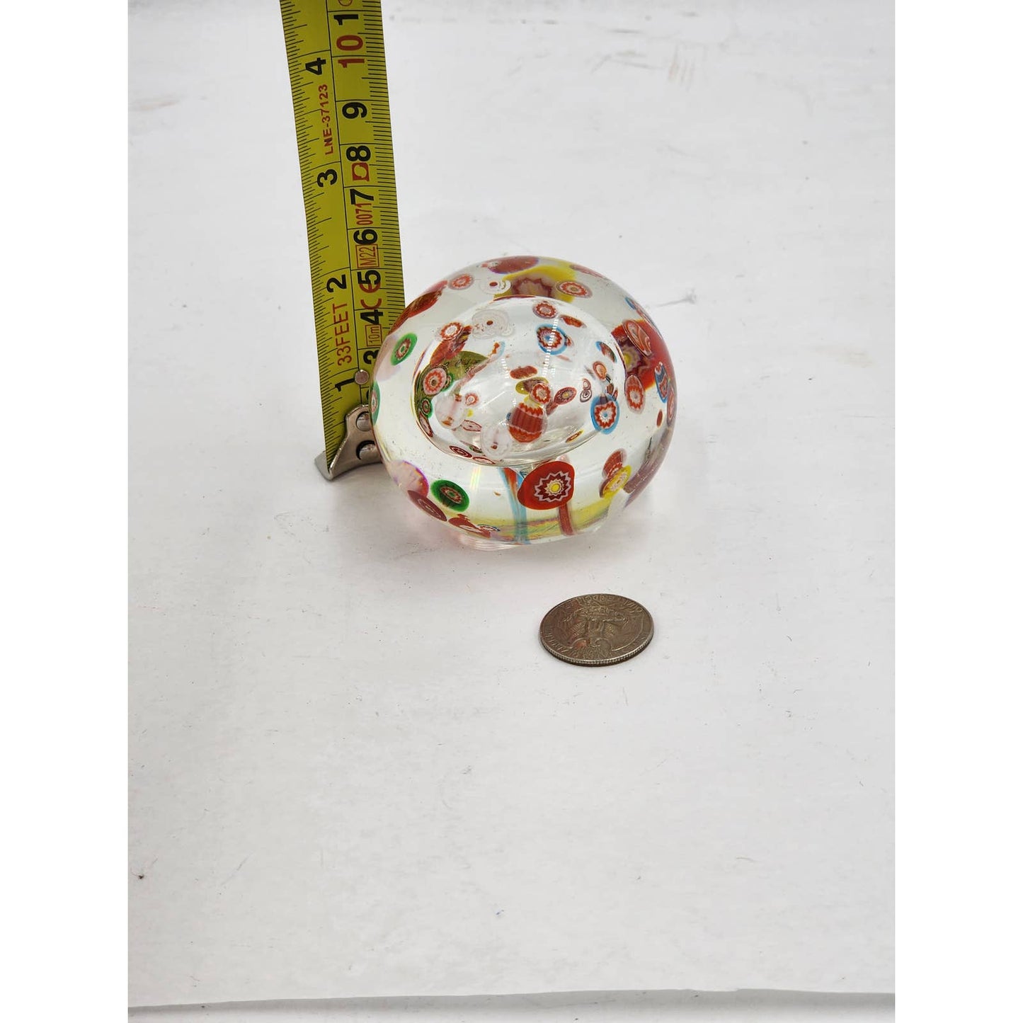 Paperweight Art Glass Multi Colored Balloons Vintage Bookshelf Home Office Decor