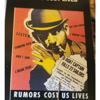 Rumors Cost Us Lives Military Wartime Recruiting Propaganda Poster Reproduction