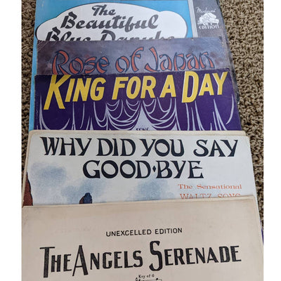 Vintage 1940s Sheet Music Lot of 7 Why did you say goodbye