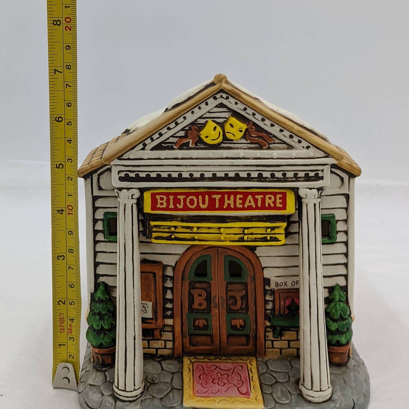 Vintage Lefton Bijou Theatre Now Playing 1988 00897 Christmas Village Colonial