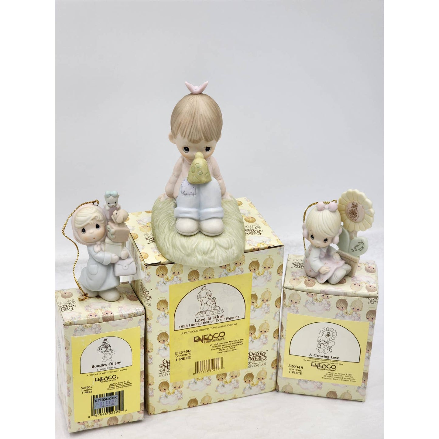 Precious Moments Love Is King, Bundles Of Joy, Growing Love Vintage W/Box