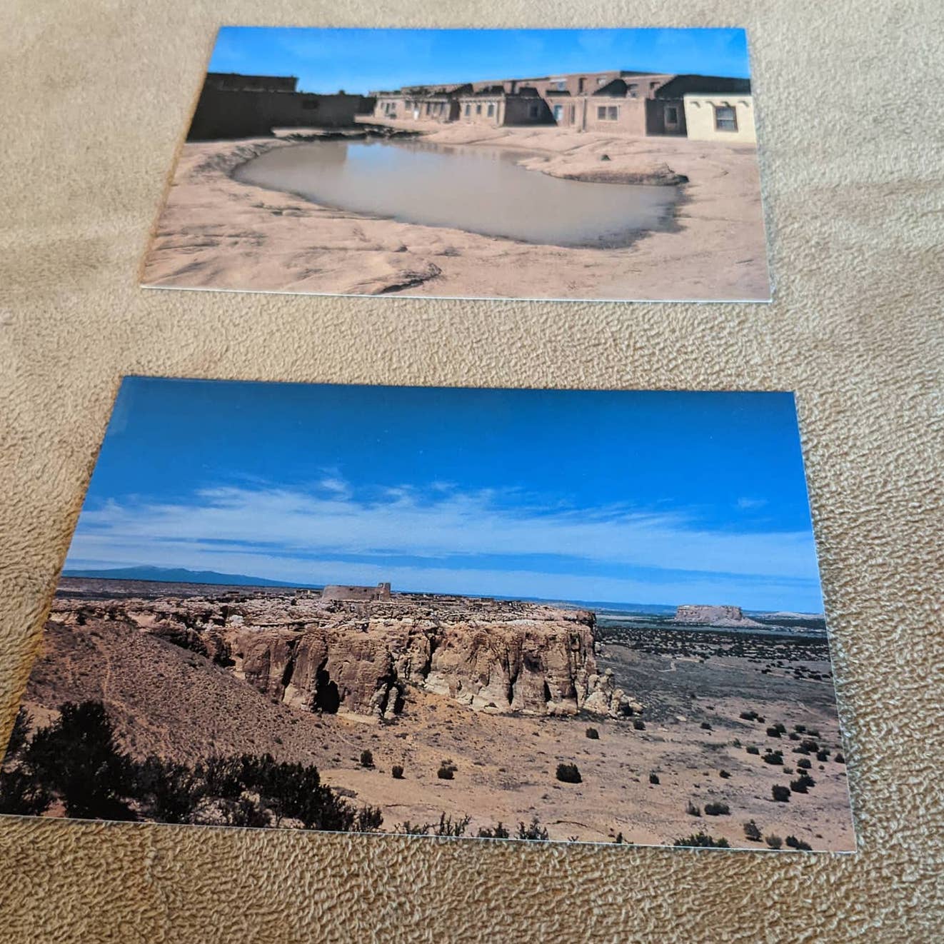 Sky City Pueblo of Acoma New Mexico Enchanted Mesa Rain Waterholes Postcards