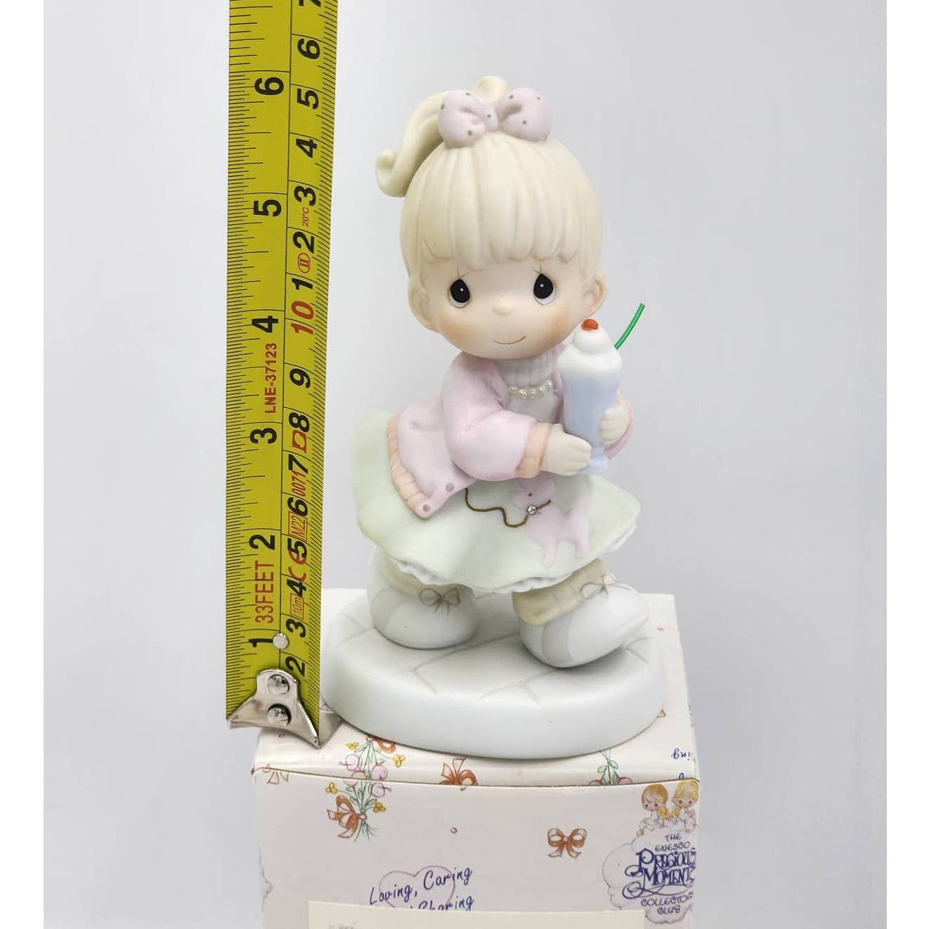 Precious Moments Figurine Our Club Is Soda-Licious 1996 Members Only PM962 Box