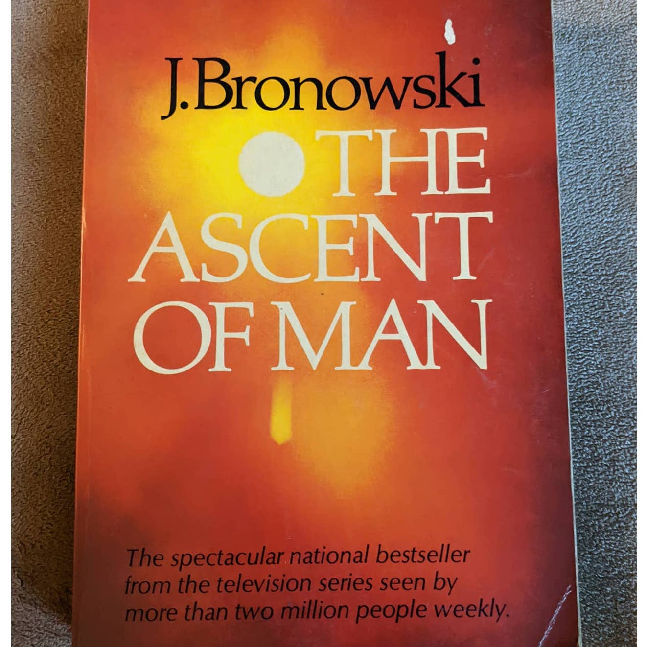 The Ascent Of Man Book Paperback by J. Bronowski Vintage 1974