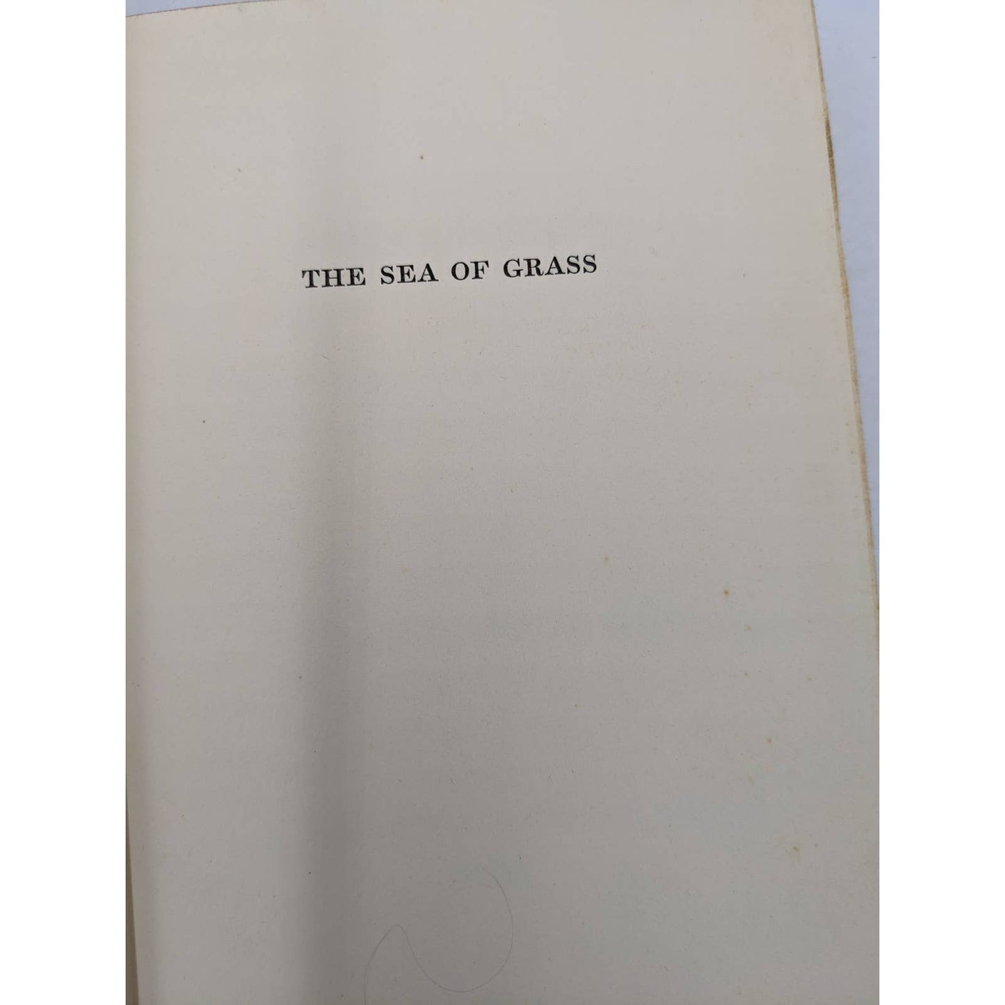 The Sea Of Grass By Conrad Richter Vintage Novel 1937