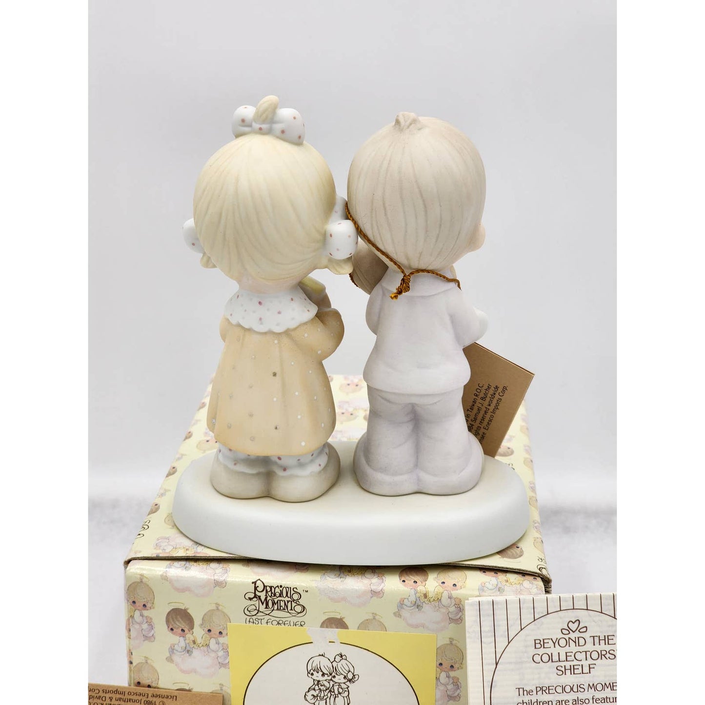 Precious Moments Figurine Rejoicing With You E-4724 Bible Vintage 1980 Box Tags