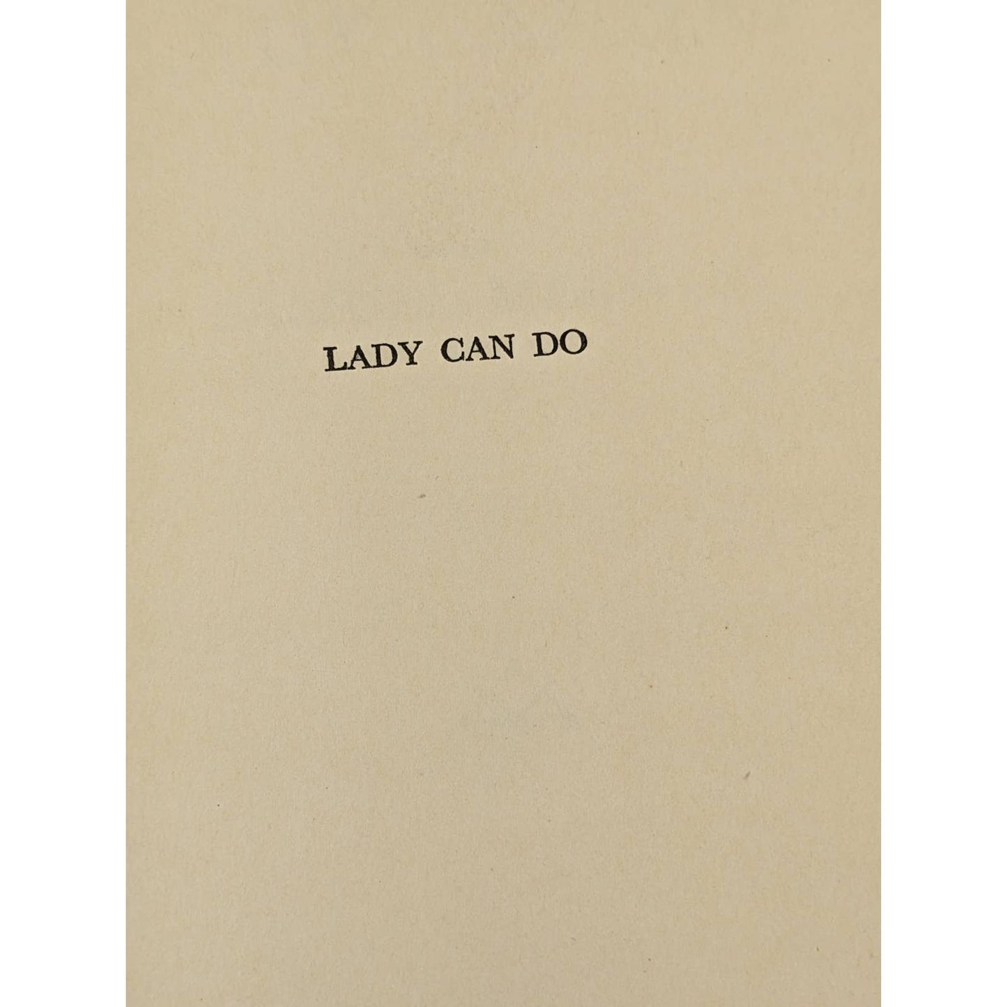 Lady Can Do By Samuel Merwin Vintage A Murder Mystery Novel Early Printing 1929