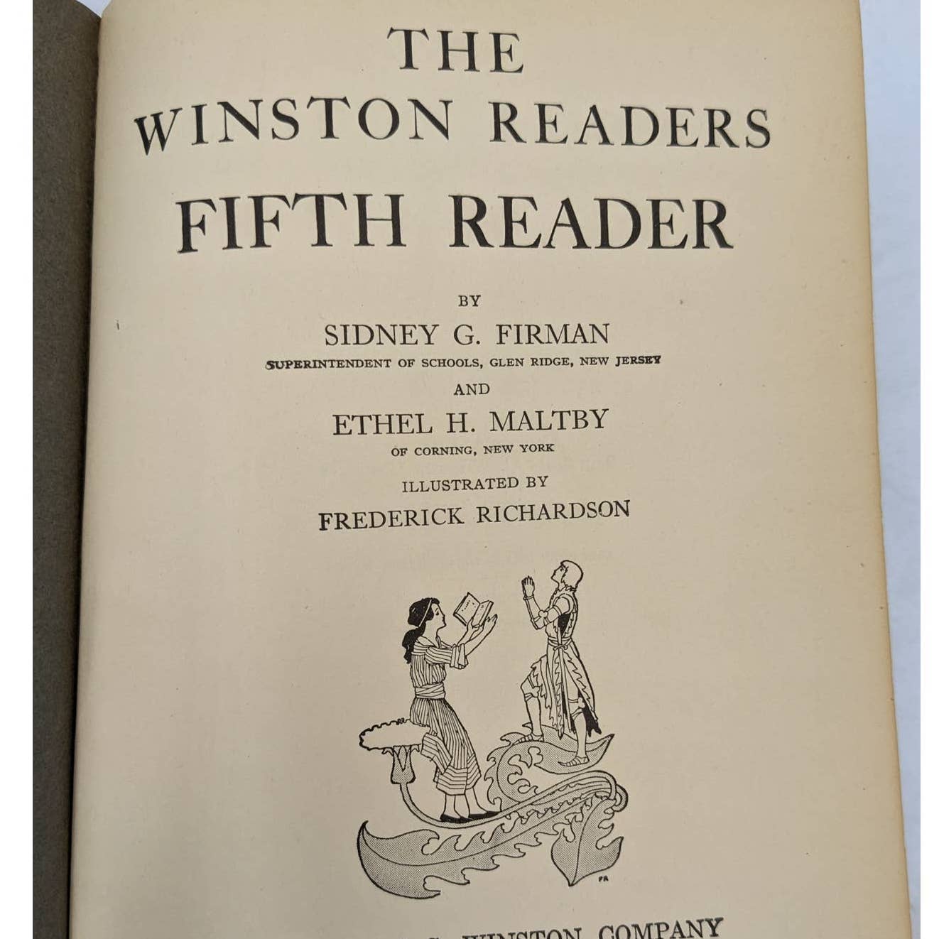 Winston Readers Fifth Reader By Sidney G Firman Ethel H. Maltby Illustrated 1924