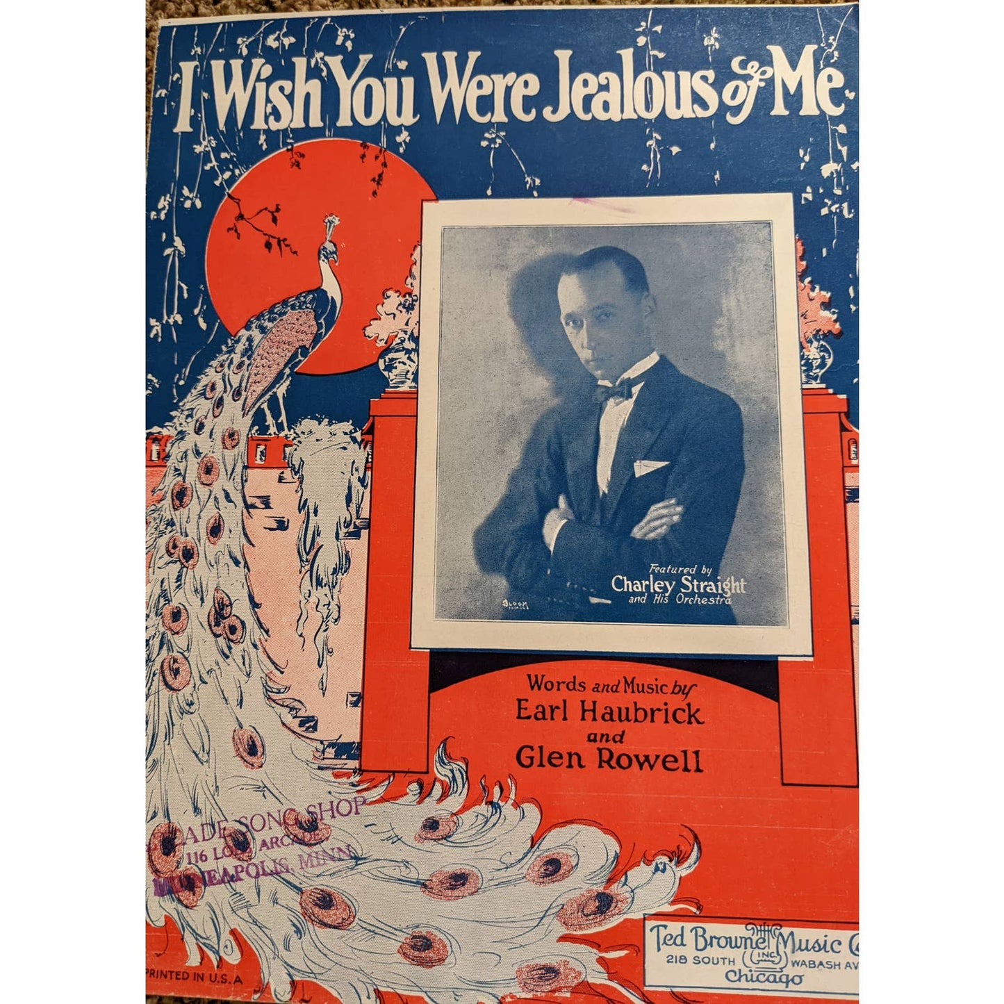 Vintage Sheet Music Lot 7 I Wish You were Jealous of me, If the moon turn green