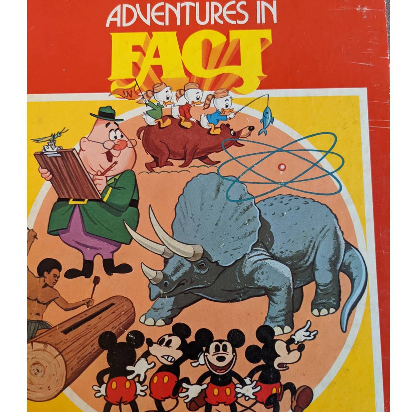 Vintage 1977 Walt Disney Adventures In Fact Book Parade of Fun, Fantasy, Fiction