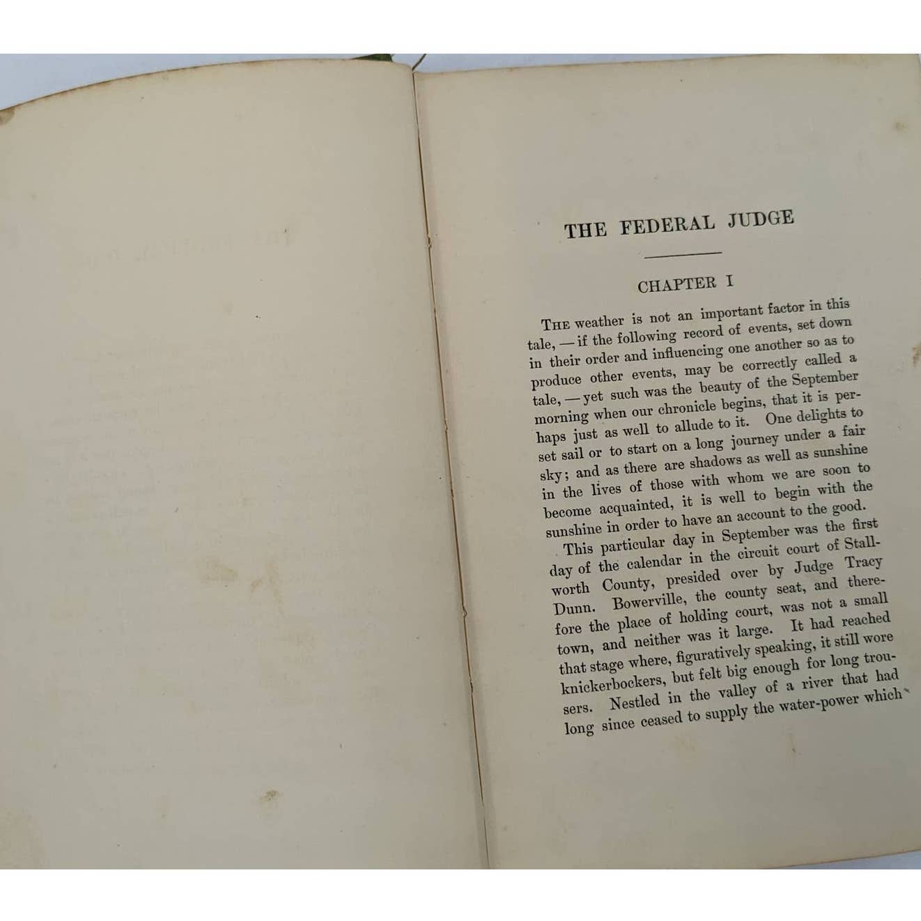 The Federal Judge By Charles K. Lush Antiquarian Novel Book 1897