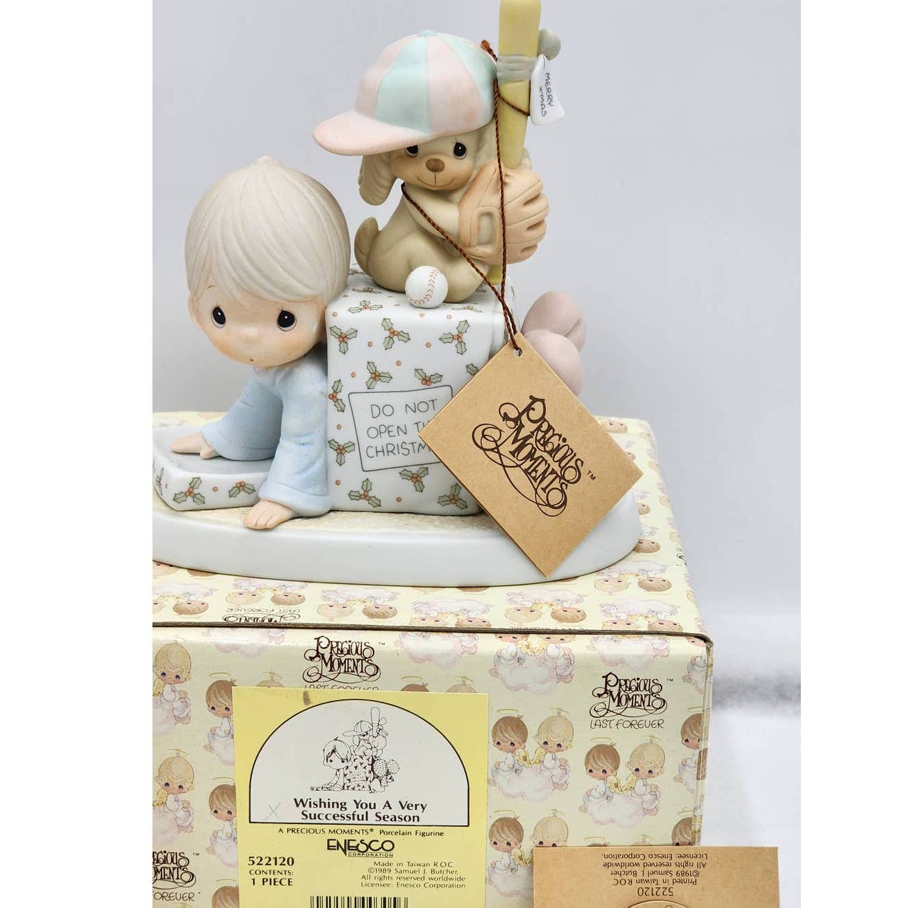 Precious Moments Wishing You A Very Successful Season 522120 Vintage 1989 W/Box