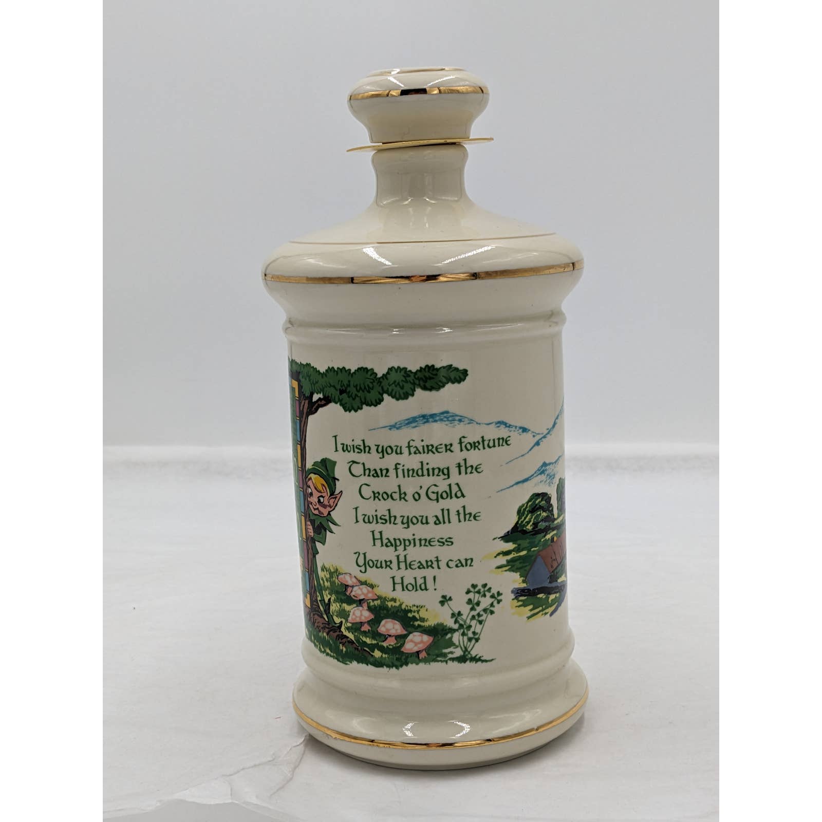 Old Fitzgerald Distillery An Irish Wish outlets Collector Gallery Genuine Porcelain 1975