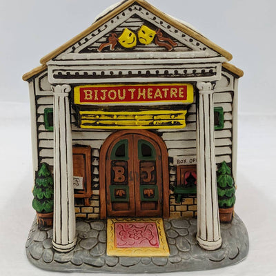 Vintage Lefton Bijou Theatre Now Playing 1988 00897 Christmas Village Colonial