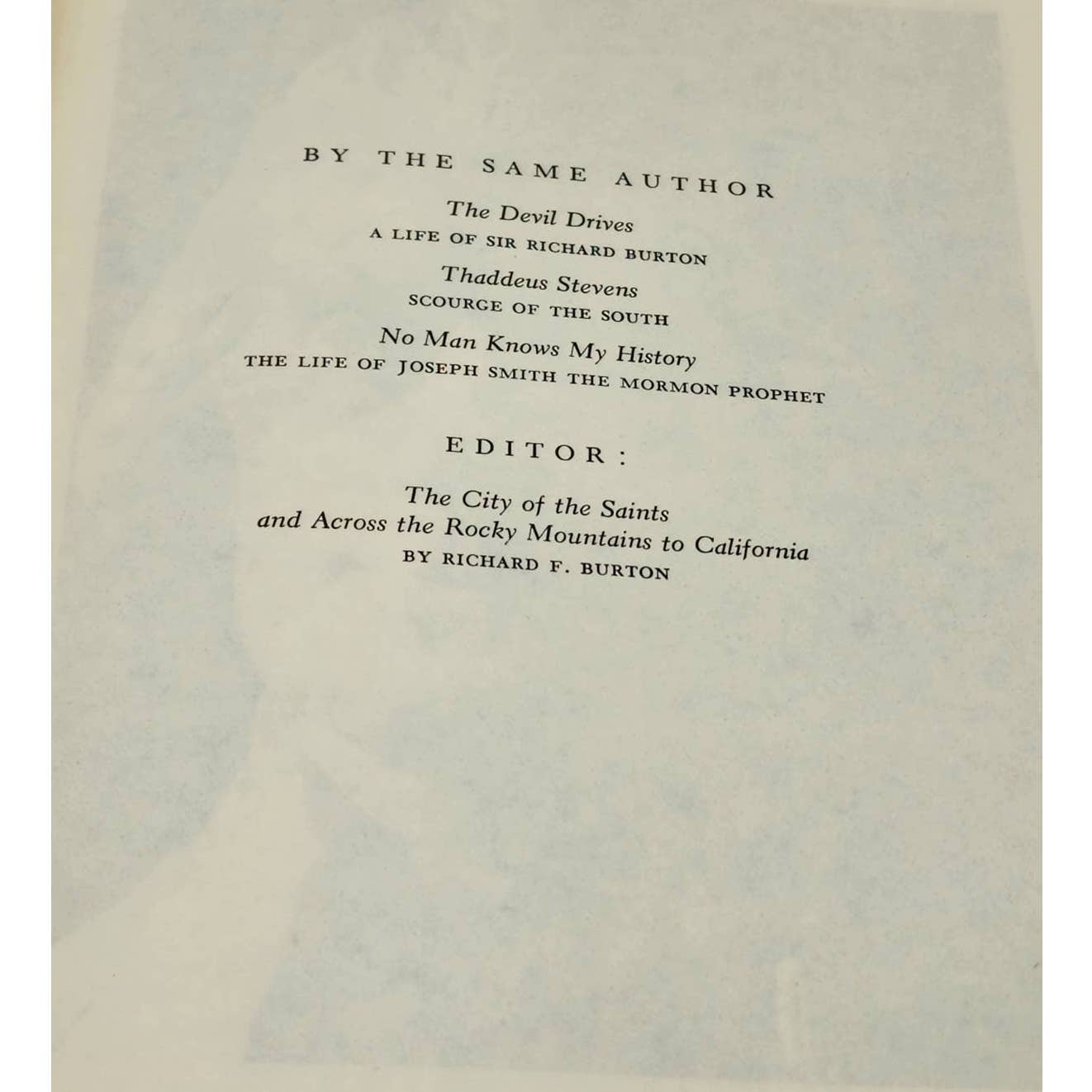 Thomas Jefferson An Intimate History By Fawn M. Brodie, Vintage Biography Book