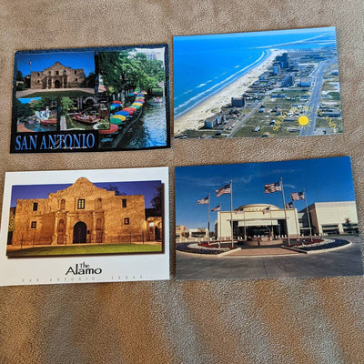 Vintage San Antonio Texas Postcard Lot Alamo South Padre Island Presidential