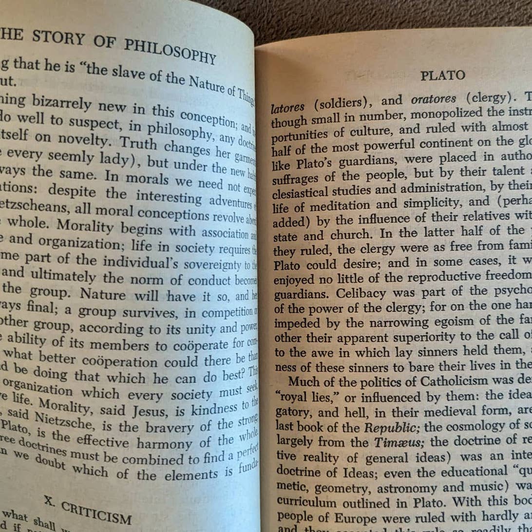 The Story Of Philosophy The Lives And Opinions Vintage 1961 By Will Durant