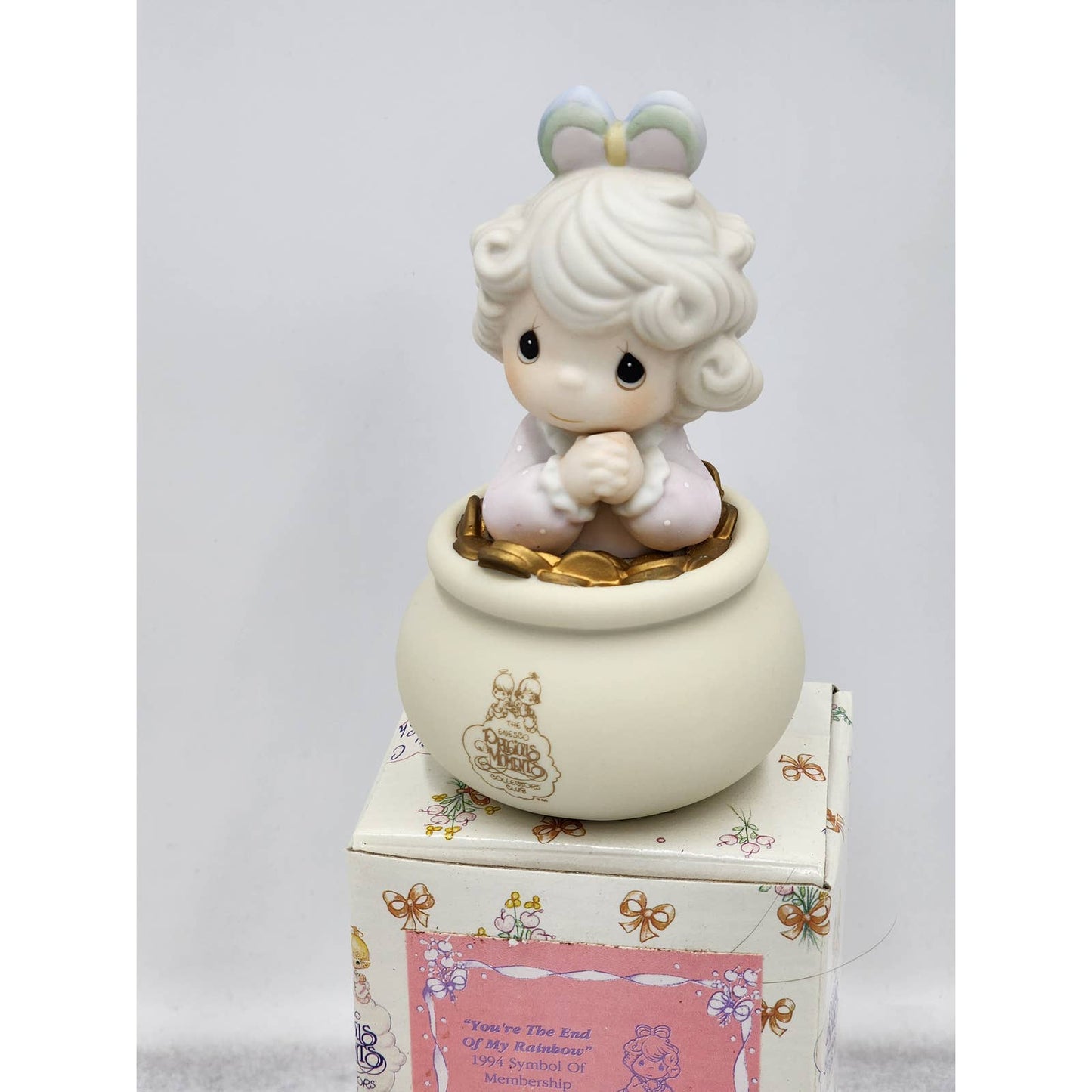 Precious Moments Figurine You're The End Of My Rainbow 1994 Vintage W/Box Tags