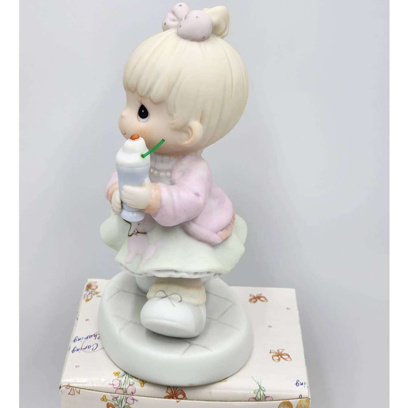 Precious Moments Figurine Our Club Is Soda-Licious 1996 Members Only PM962 Box