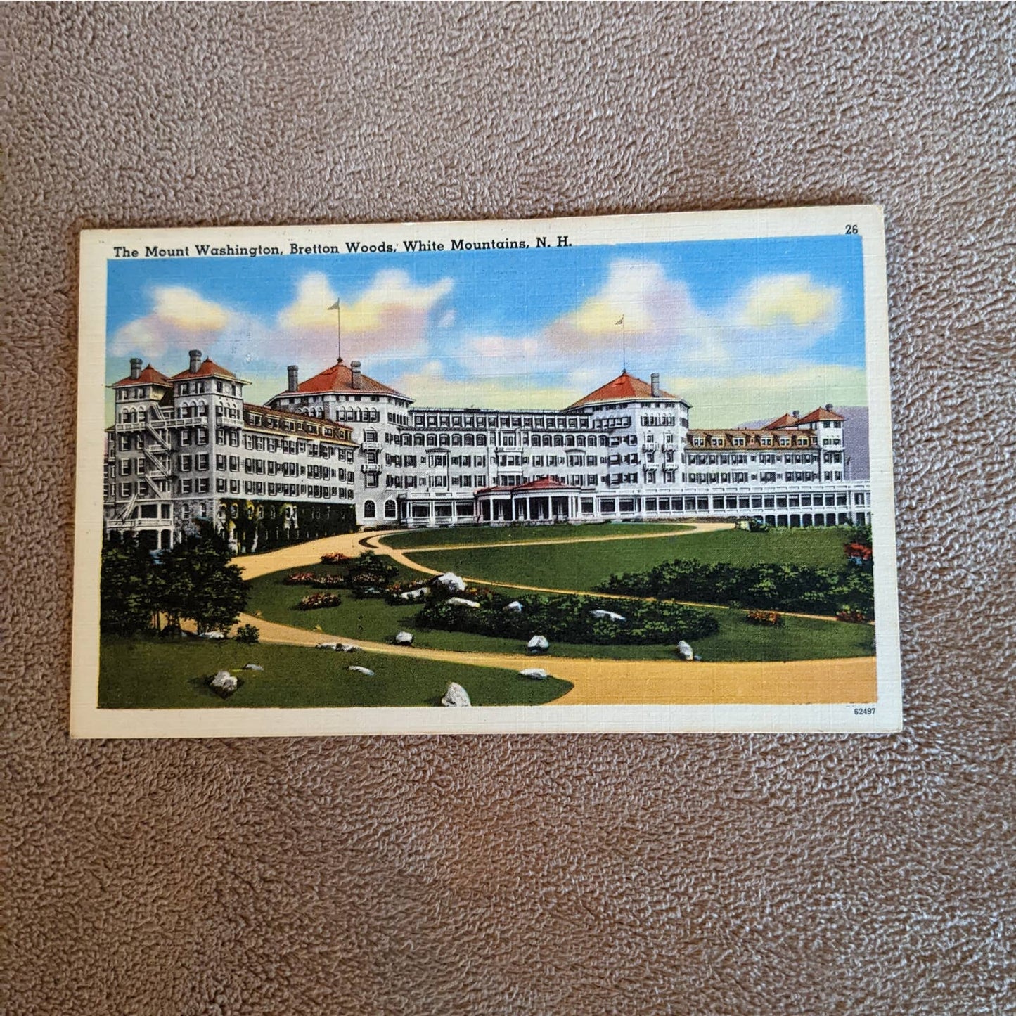 Vintage New Hampshire Postcard Mt Washington Bretton Woods White Mountains NH