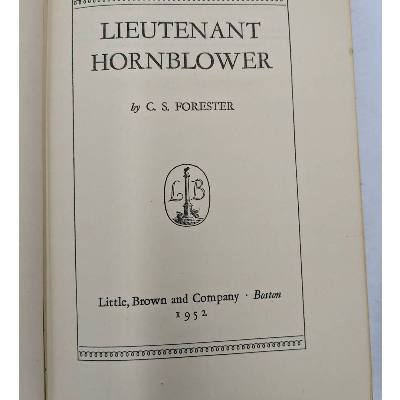 Lieutenant Hornblower C.S. Forester Sea Adventure Fiction Vintage Hardcover 1952