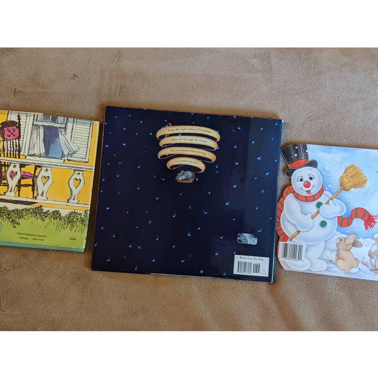 Childrens Book Lot 3 Night Before Christmas, Frosty Snowman, One Day Everything