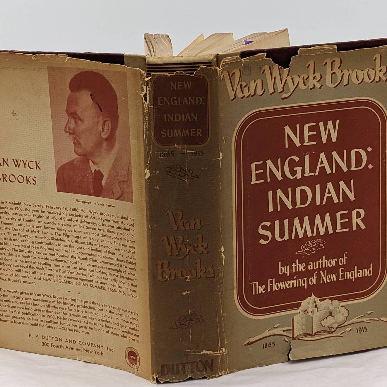 New England: Indian Summer 1865-1925 By Van Wyck Brooks Vintage Book  1941