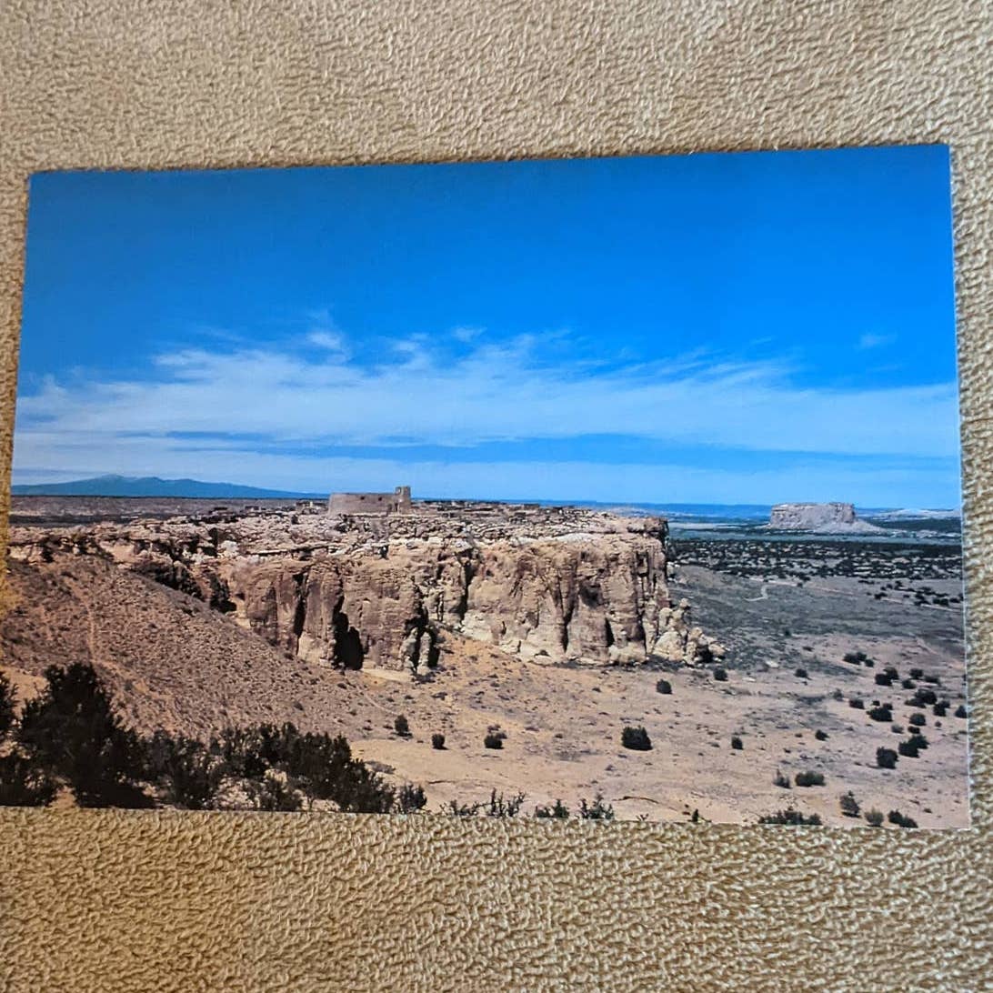 Sky City Pueblo of Acoma New Mexico Enchanted Mesa Rain Waterholes Postcards