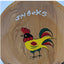 Japanese Rooster Snack Wooden Kitchen Wall Art Decorative 10"