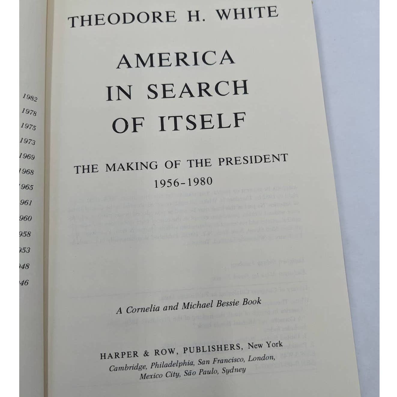 Theodore White Books JFK Making Of The President And America In Search Of Itself