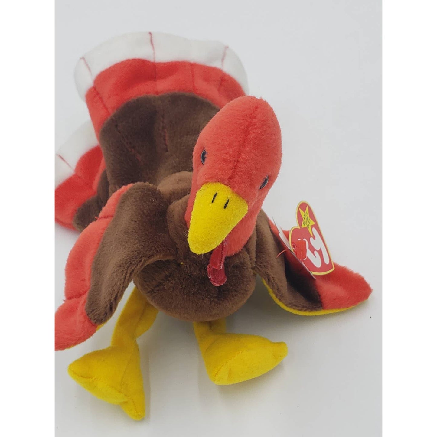 Ty Beanie Babies 1996 Gobbles the Turkey Collectible - PVC Pellets