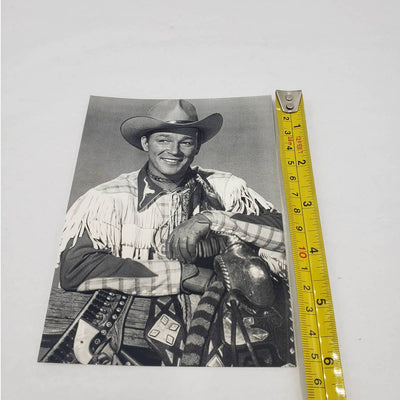 VTG Roy Rogers Dale Evans Museum Happy Trails Theater B&W Postcard Cowboy RPPC