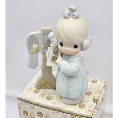 Precious Moments Figurine Sharing The Good News Together Vintage 1991 W/Box Tags
